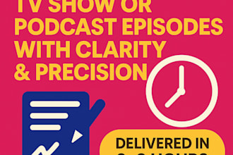 summarize TV show or podcast episodes with clarity and precision