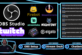 set up your obs for a professional twitch livestream