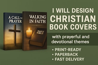 design christian book cover for KDP print religious ebook cover spiritual book
