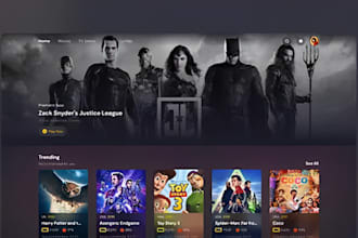 develop flutterflow tv app, ott app, roku app, smart tv app, live streaming app