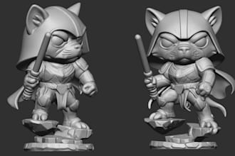 sculpt 3d models, 3d head bust, 3d character, 3d toys, 3d monster for 3d print
