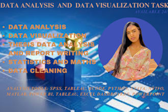 do statistics,maths,data analysis,data visualization in spss,tableau,r,sas,excel