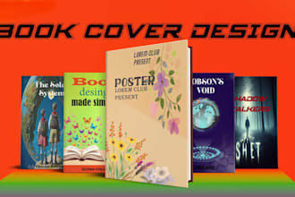 create a stunning book cover and eye catching ebook design