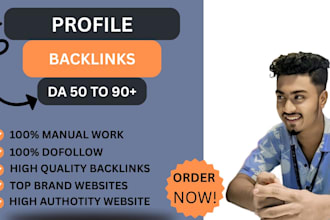manually build SEO profile backlinks for google ranking