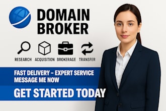 be your domain broker domain manager agent and domain name acquisition expert