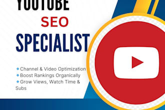 optimize your youtube channel and video SEO for top ranking