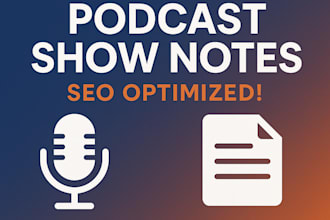 write podcast show notes