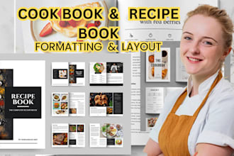 write cookbook recipe book, cookbook design and formatting, vegetarian recipe