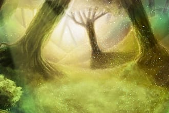create a custom landscape or background illustration