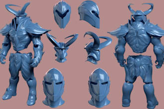 do 3d custom wearable cosplay armor 3d printing helmets 3d model cyber armor