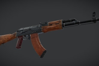 3d model game assets, weapon, accessories, gun, object,texture, ue5 rig for game