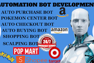 develop pokemon auto purchase bot target bot auto buying bot monitor bot