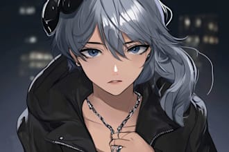 draw your roblox or oc character in anime style