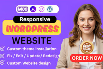 create a wordpress website using top themes like divi, wpbakery, astra, beaver
