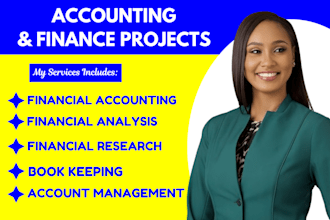 write report of financial analysis finance, accounting tasks and book keeping