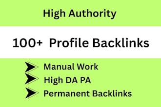 create high authority SEO profile backlinks