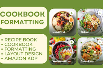 professionally format cookbook formatting, recipe book