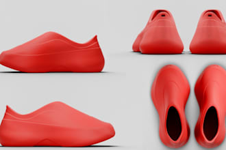 design 3d shoe model, footwear, sneaker design ,3d shoe animation for printing