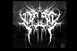 create a brutal death metal logo