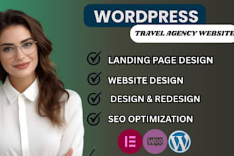 luxury travel website, travel, tour agency, booking wordpress website redesign
