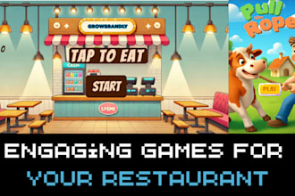 create custom branded games to promote your restaurant