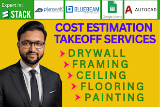 provide expert material takeoff and cost estimation services