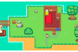 do top down pixel art tileset environment character sprite sheet game asset