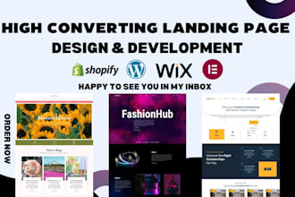 create a high converting landing page