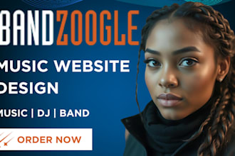 build bandzoogle website music dj merch store tilda weebly album on wordpress