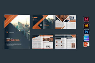 design brochure, company profile, annual report, proposal, booklet, ebook pdf