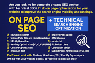 do on page SEO of your website