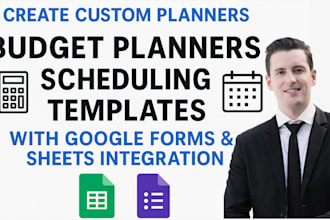 create budget planners scheduling templates with google forms sheets integration