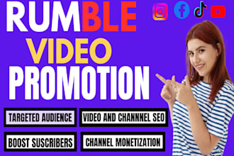 do rumble channel shoutout organic subscribers views, rumble video promotion