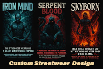create custom streetwear tshirt design