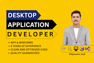 develop desktop application for windows using c sharp