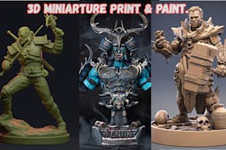 print and paint, miniature painting, resin printing, warhammer, age of sigmar