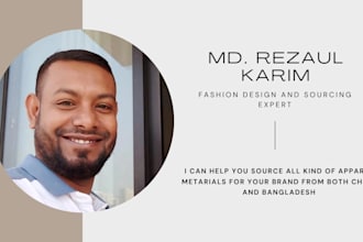 help you source apparel materials from china or bangladesh