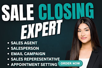 be your salesperson sales rep sales closer high ticket sales sales agent