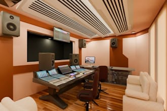 craft 3d music room design,art studio,sketchup 3d steam room, home gym rendering