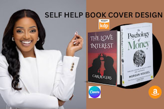 design self help book cover, cover design or ebook cover design