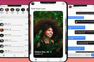develop dating, chat and calling app for android, ios, and web for you