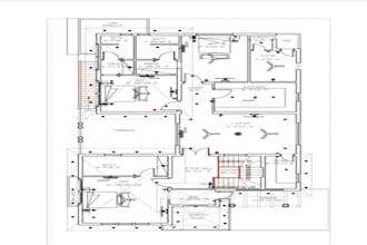 design mep drawings with hvac, plumbing, and electrical layouts
