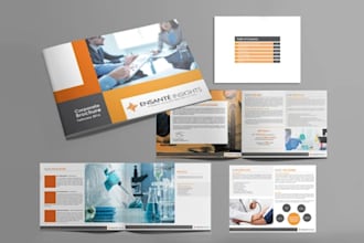 design company profile, business brochure, booklet, ebook, proposal in indesign