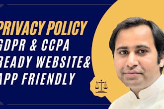 write privacy policy, terms and conditions