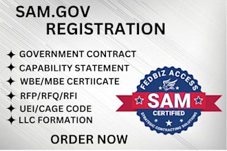 sam gov cage code, rfe uei non profit, fda registration, 501c3 mbe 8a island vat