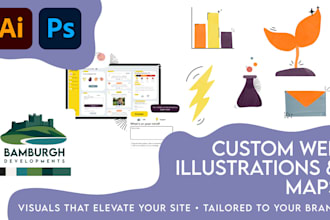 design visuals, logo or illustrations for your saas dashboard or website