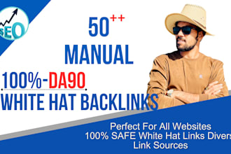 white hat SEO backlinks on high 90 da websites