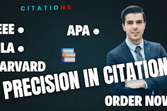 create accurate citations and references in apa, mla, ieee, harvard styles