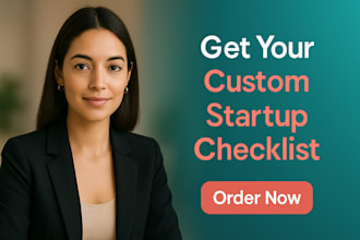 create custom business startup checklist for your venture
