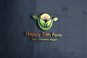 do a professional agriculture landscape and lawn care logo design